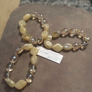 Elegant tanish Beaded Stretch Bracelet